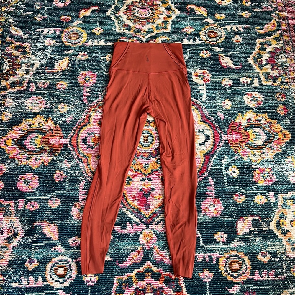 Nike Dri-Fit Yoga Leggings - Burnt Orange Size Small